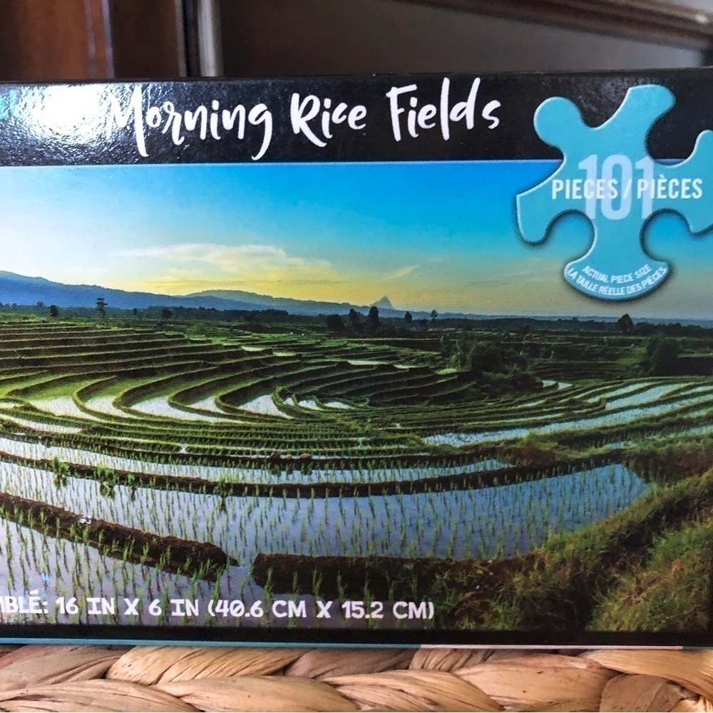Panoramic Puzzle: Morning Rice Fields 101pc - Picture 3 of 3